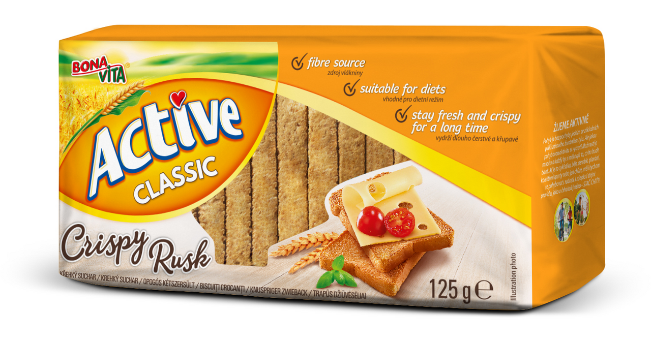 BONAVITA Active Sucháre classic 125 g