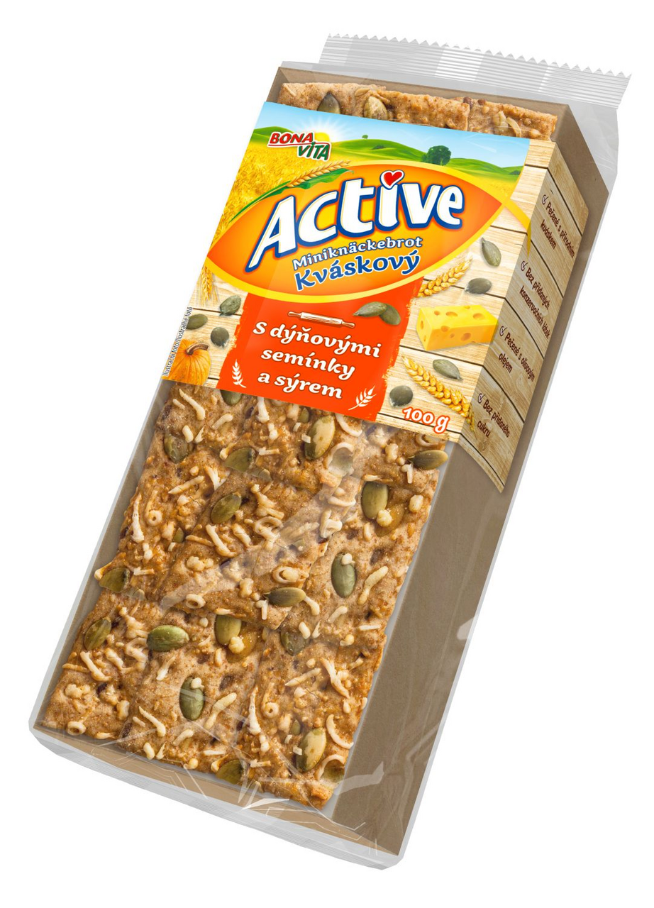 BONAVITA Miniknackebrot s dyňovými semienkami a syrom 100 g
