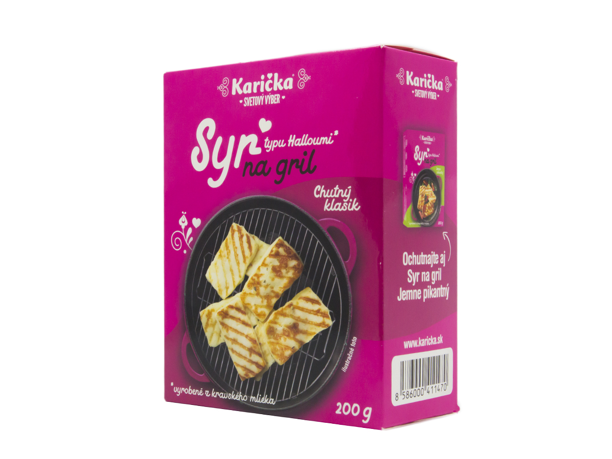 Karička Syr na gril typu Halloumi čistý chlad. 200 g