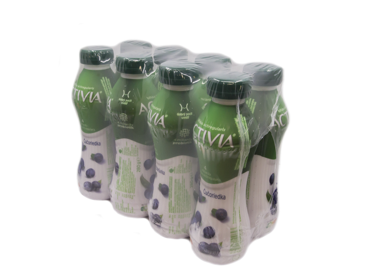DANONE ACTIVIA Jogurtový nápoj čučoriedka chlad. 8 x 280 g