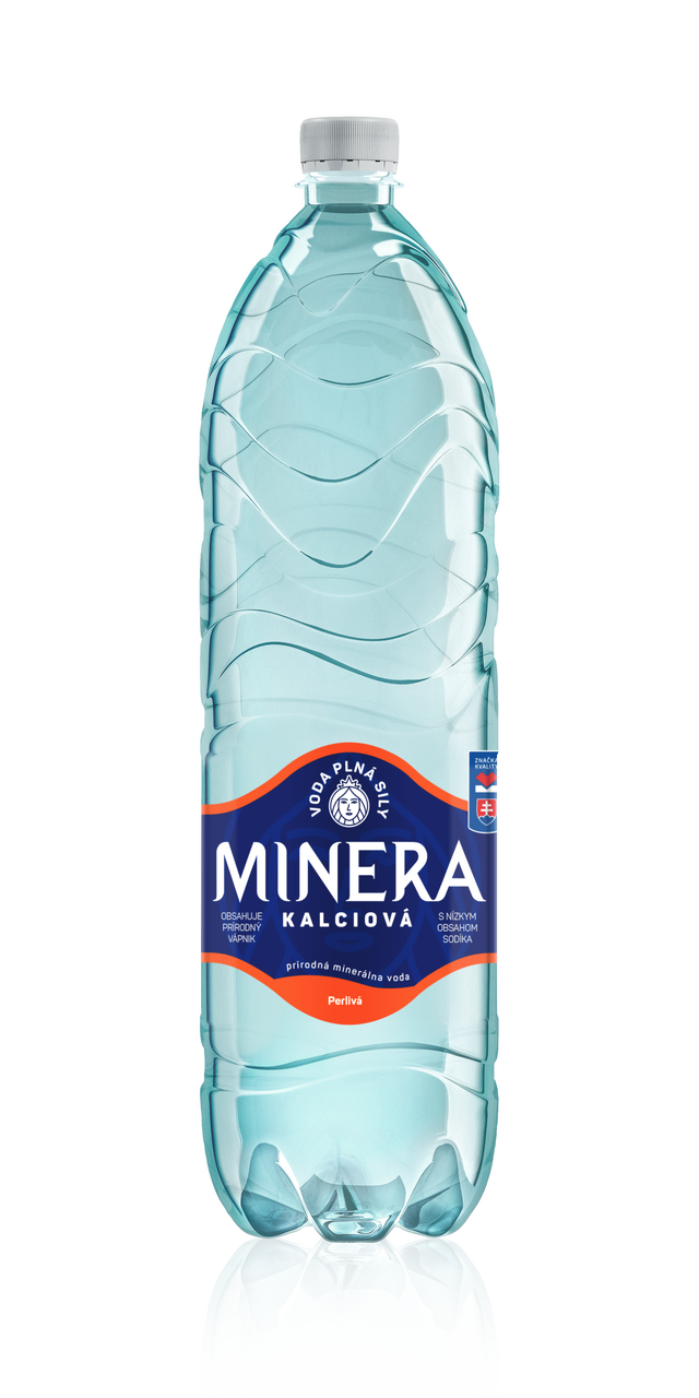 Minera Kalciová minerálna voda perlivá 6 x 1,5 l vratná PET fľaša