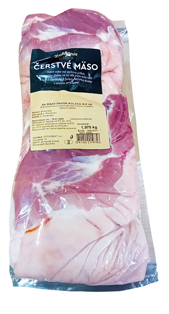 KUKKONIA Bravčové bavorské koleno bez kosti vákuovo balené SK chlad. váž. cca 1 kg