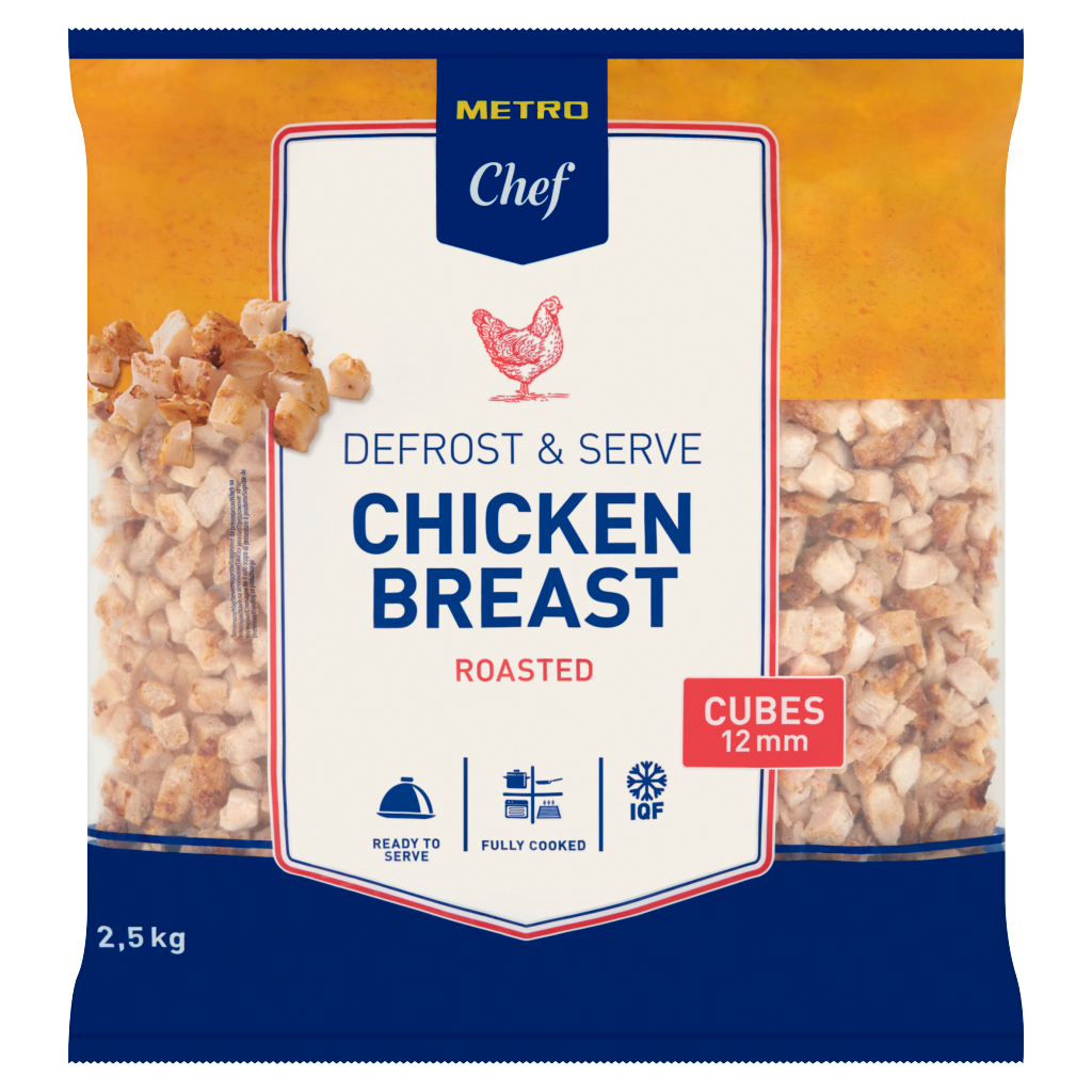 METRO Chef Kuracie prsia kocky pečené mraz. 2,5 kg
