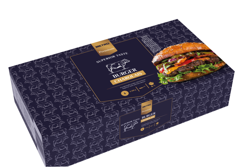 METRO Premium Burger Charolais mraz. 6x200 g