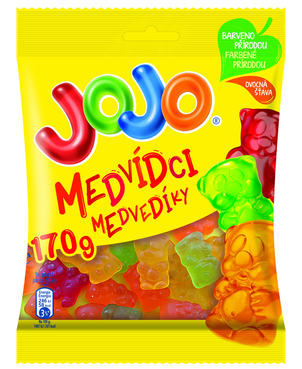 JOJO Medvedíky cukríky 170 g