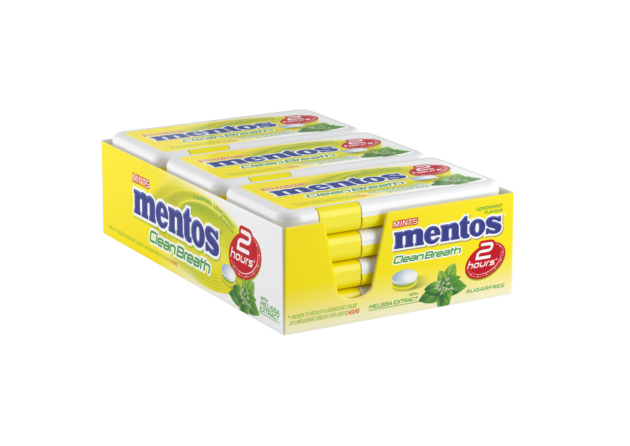 Mentos CleanBreath lemonmint 12 x 21 g