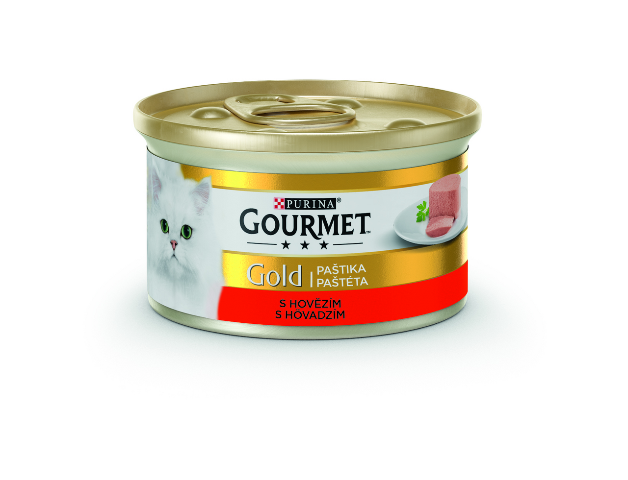 GOURMET Gold hovädzia paštéta pre mačky 85 g