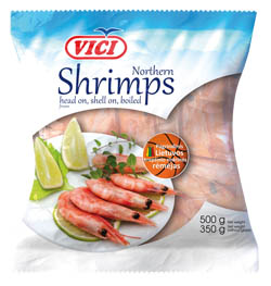 VICI Krevety s hlavou a škrupinou 50/70 mraz. 320 g
