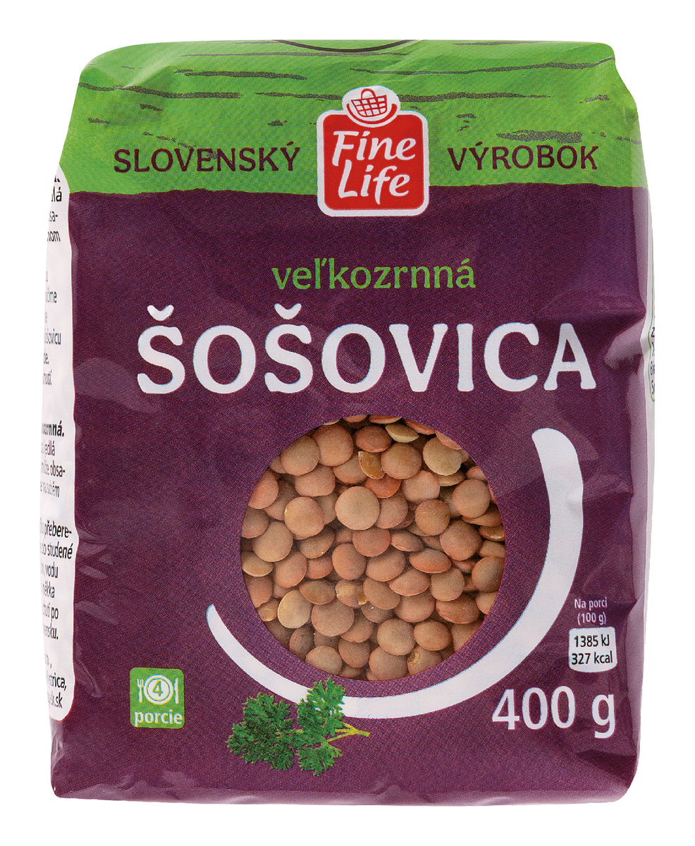 Fine Life Šošovica slovenská veľkozrnná 400 g
