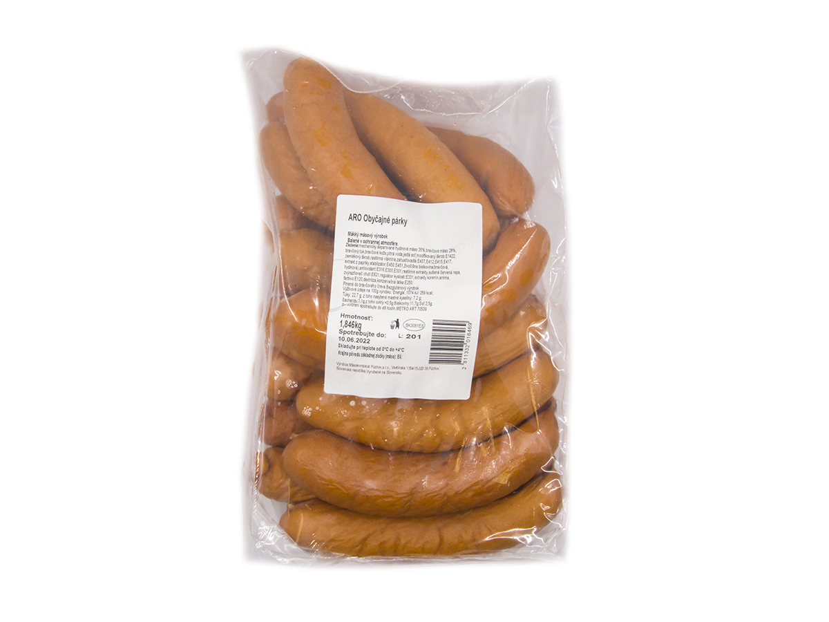 aro Párky obyčajné chlad váž. cca 2000 g