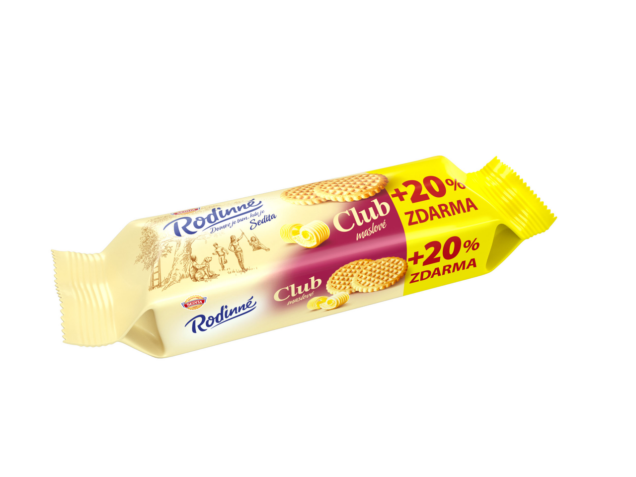 SEDITA Rodinné Club maslové 15 x 140 g + 20% navyše