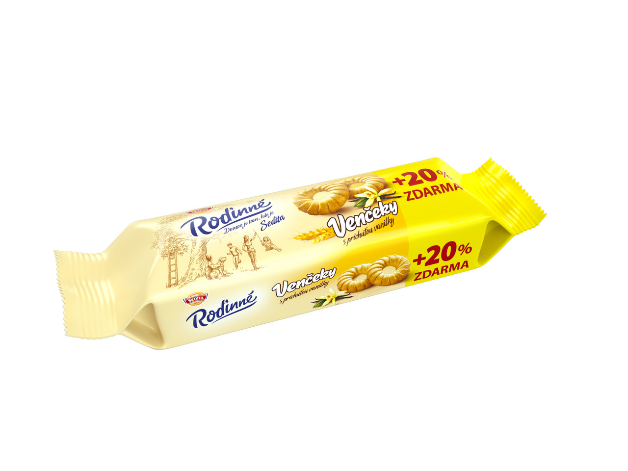 SEDITA Rodinné venčeky vanilka 18 x 100 g + 20% navyše