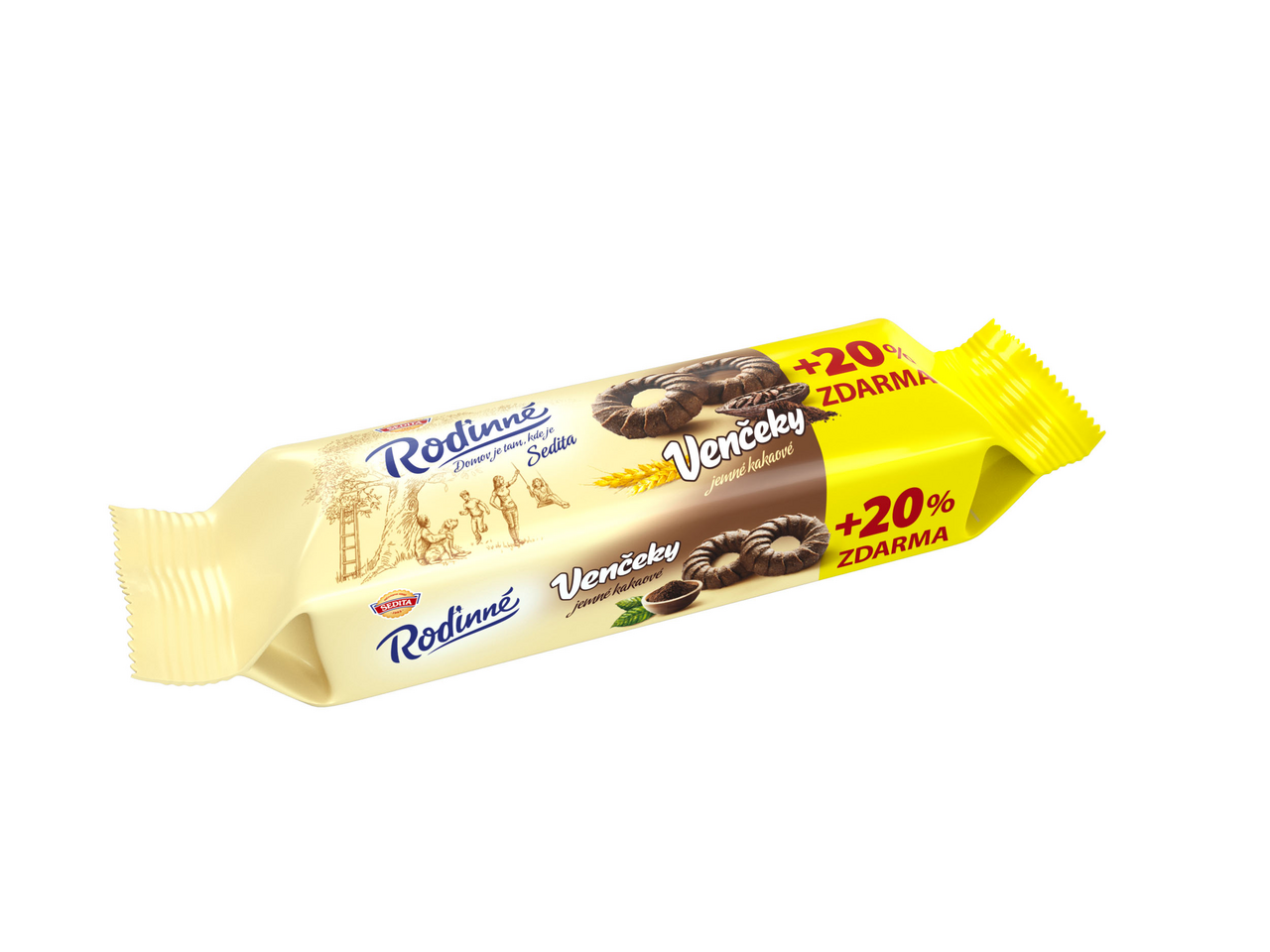 SEDITA Rodinné venčeky kakao 18 x 100 g + 20% navyše
