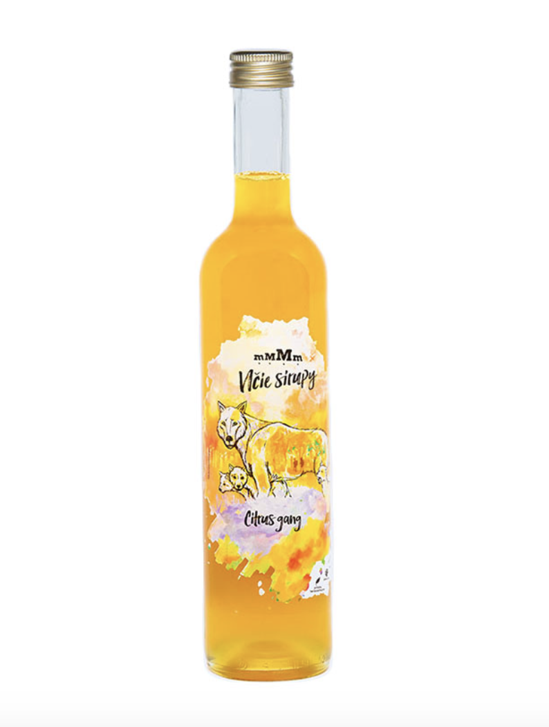 VLČIE SIRUPY citrus gang 1 l SKLO