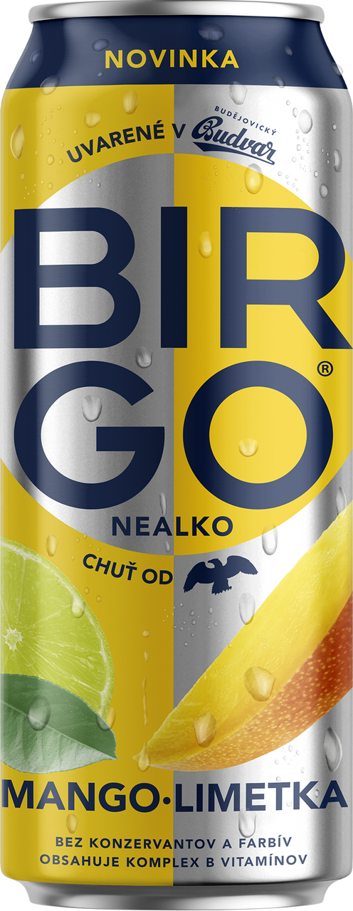 BirGo pivo nealkoholické mango-limetka 4 x 500 ml vratná plechovka
