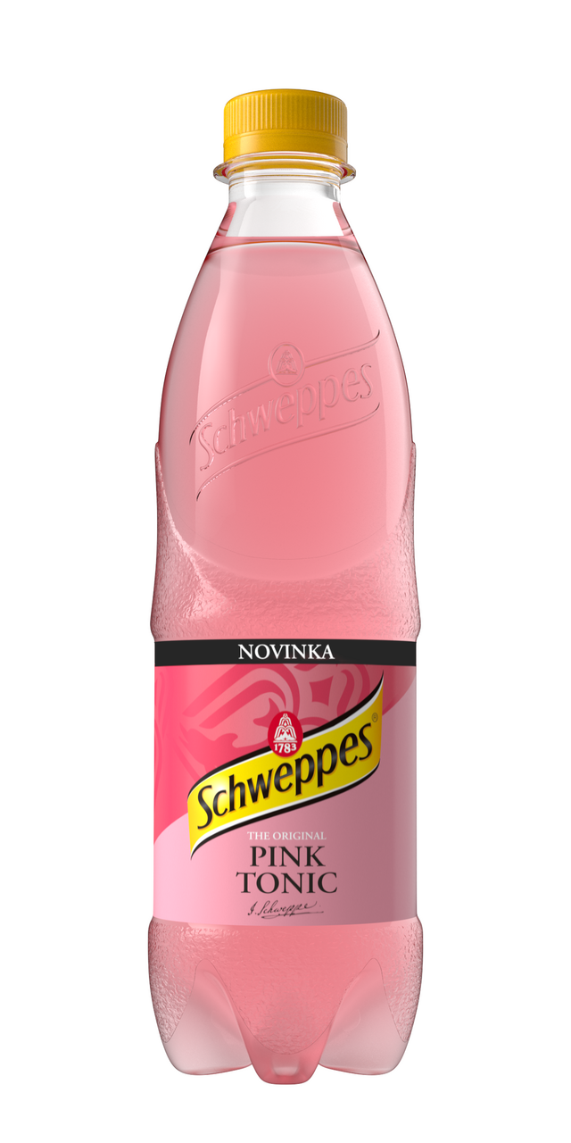 Schweppes Pink Tonic sýtený nápoj 12 x 500 ml vratná PET fľaša