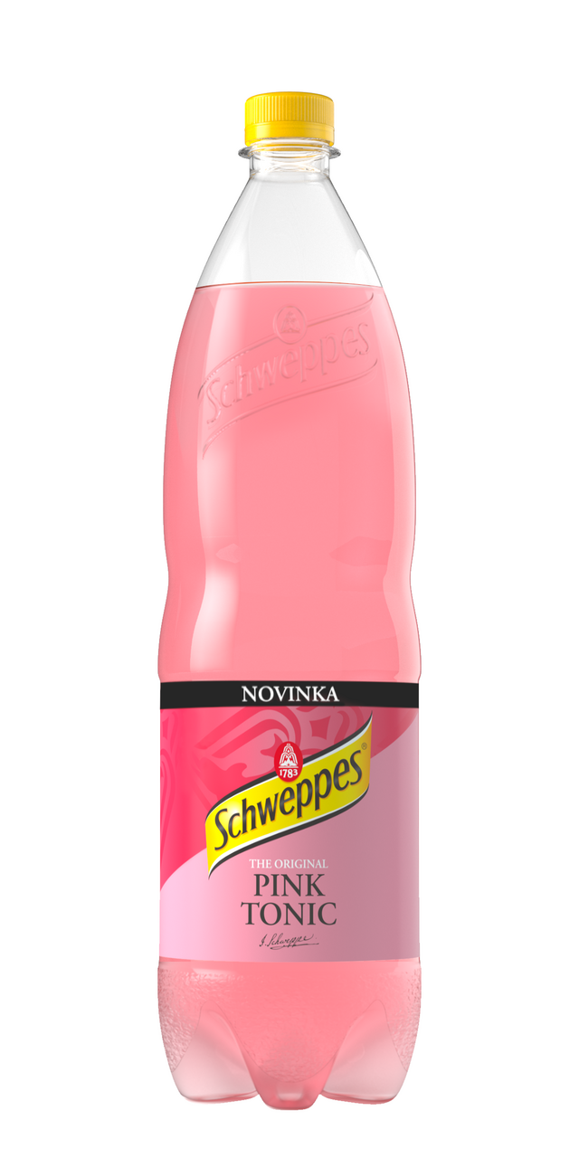 Schweppes Pink Tonic sýtený nápoj 6 x 1,5 l vratná PET fľaša