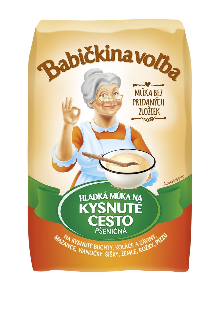 Babičkina voľba Múka hladká na kysnuté cesto 1 kg