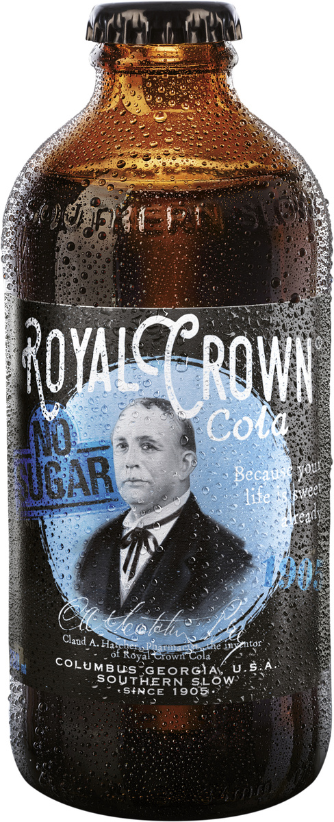ROYAL CROWN Cola no sugar 24 x 250 ml SKLO