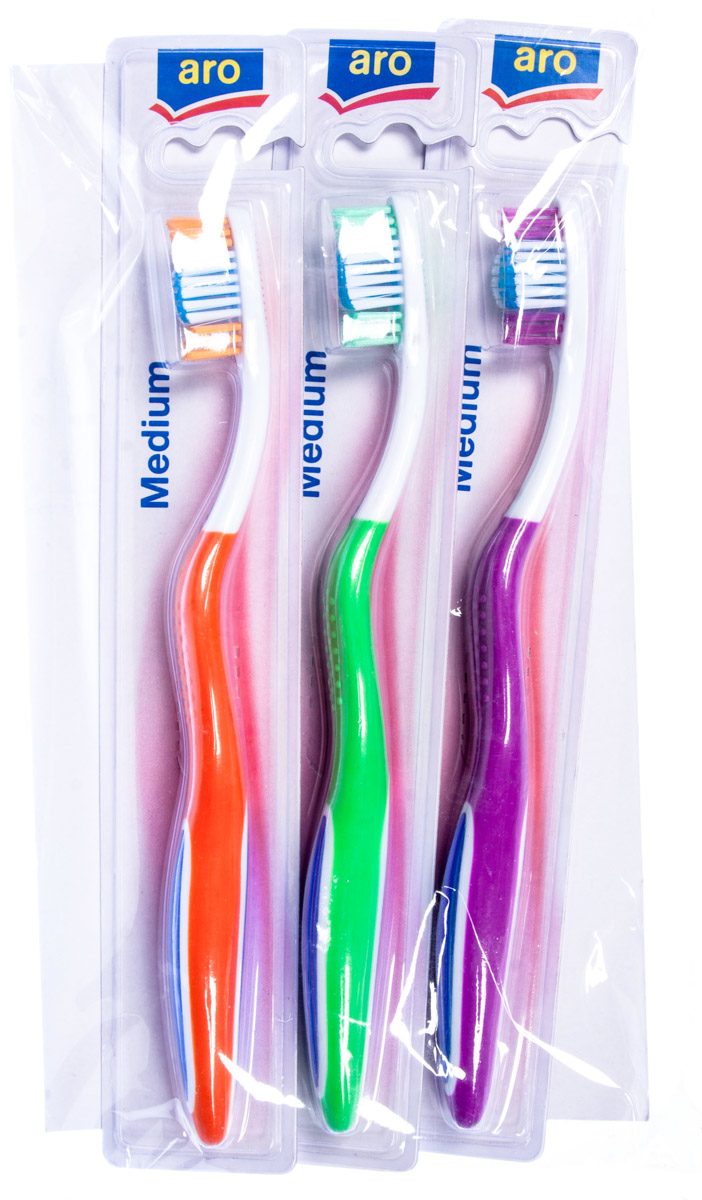 aro Zubná kefka medium 3 ks