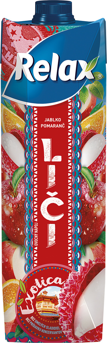 Relax Exotica liči 12 x 1 l tetrapak