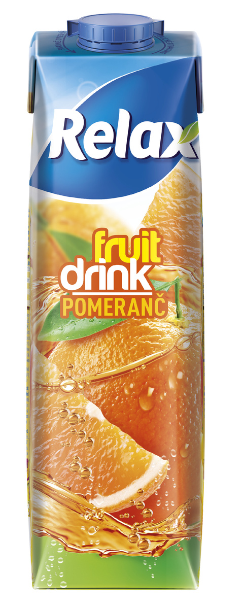 Relax Fruit Drink pomaranč 12 x 1 l tetrapak