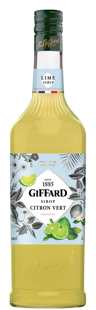 GIFFARD limetka sirup 1 l SKLO