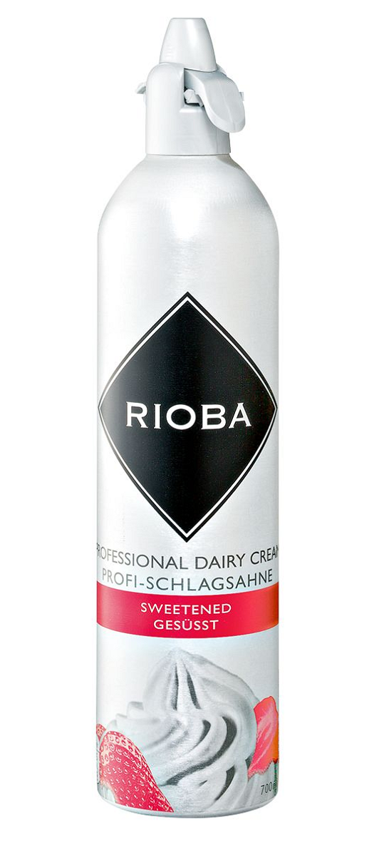 RIOBA Šľahačka v spreji sladená chlad. 700 ml
