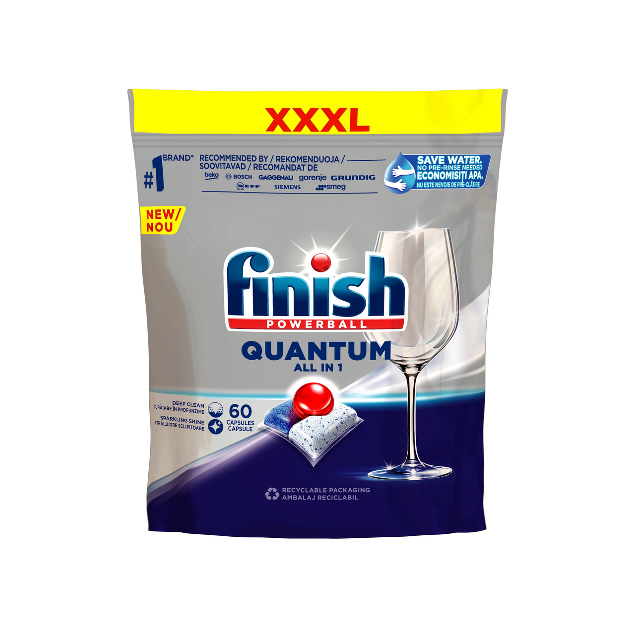 finish Quantum Regular tablety do umývačky riadu 60 ks