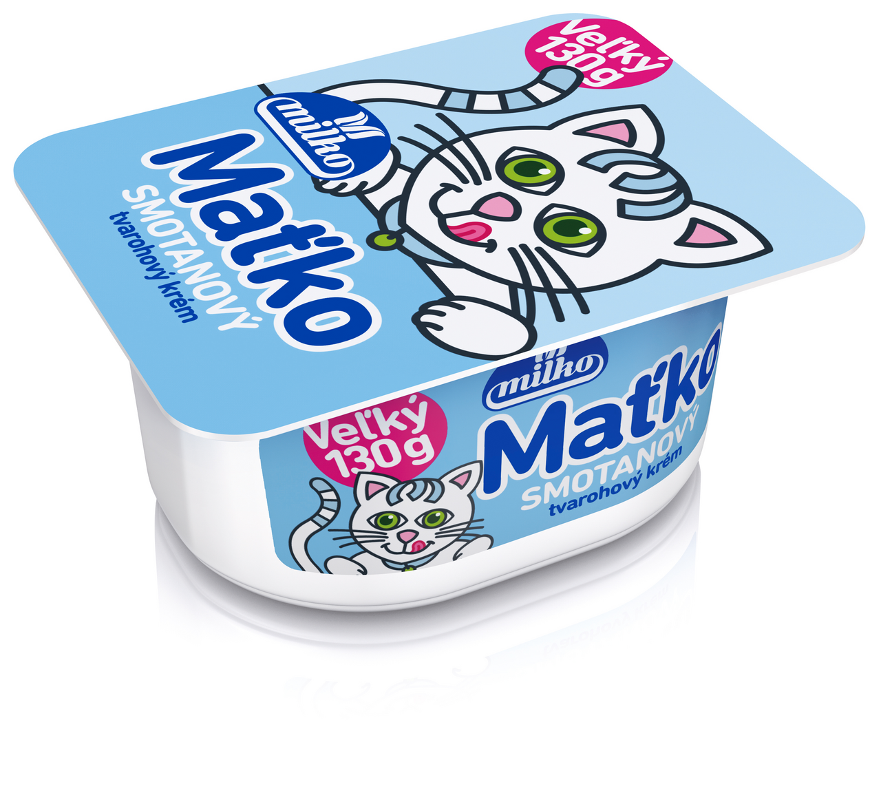 milko Maťko tvarohový krém smotanový chlad. 4 x 130 g