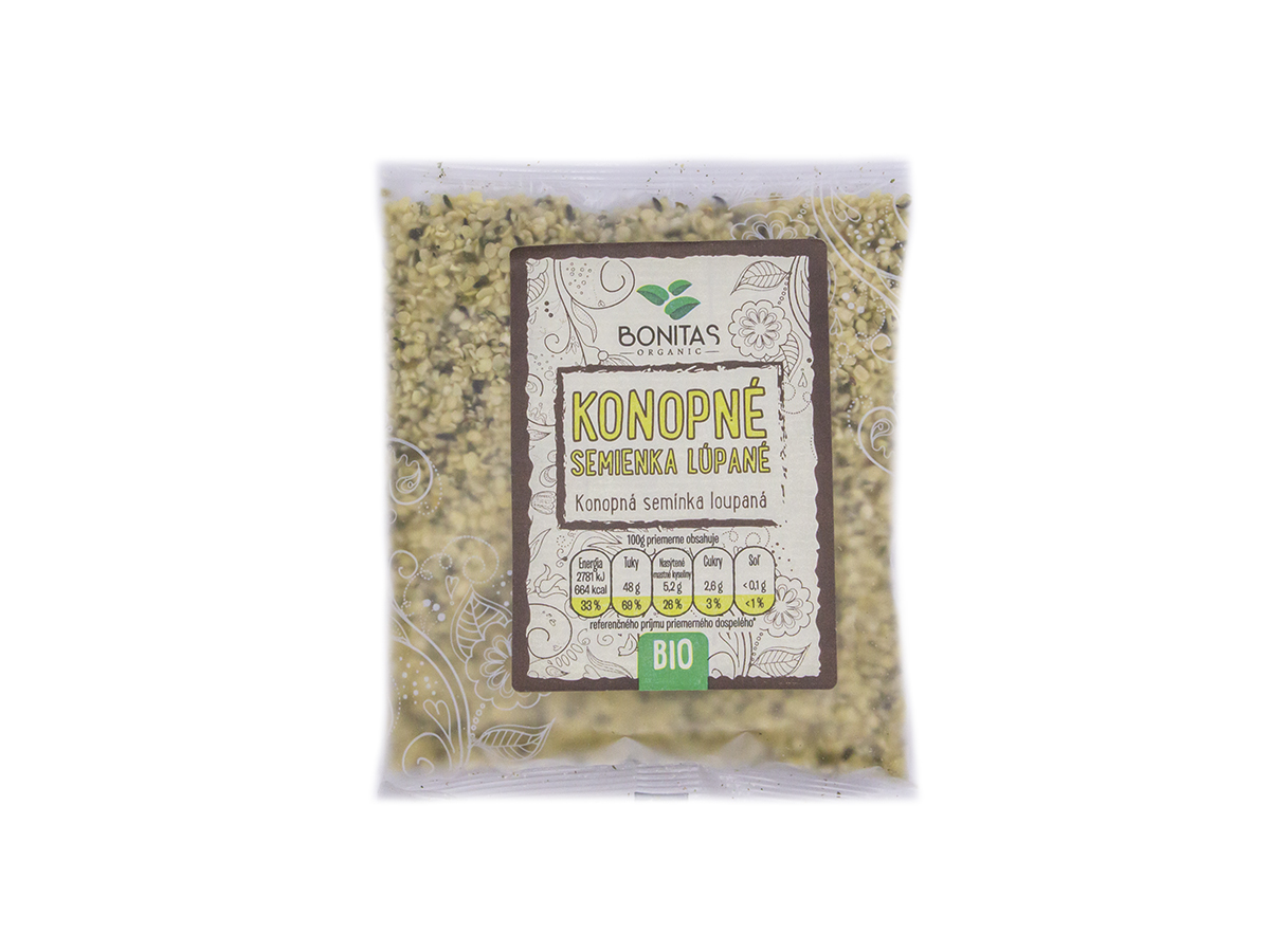 Konopné semienka lúpané BIO 100 g