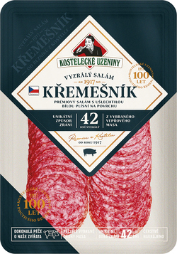 KOSTELECKÉ UZENINY Křemešník krájaný chlad. 100 g