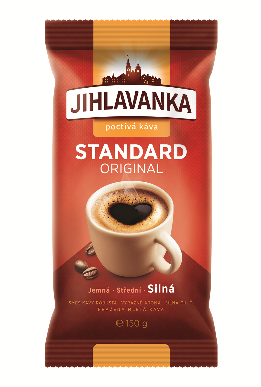 JIHLAVANKA Standard káva mletá 150 g