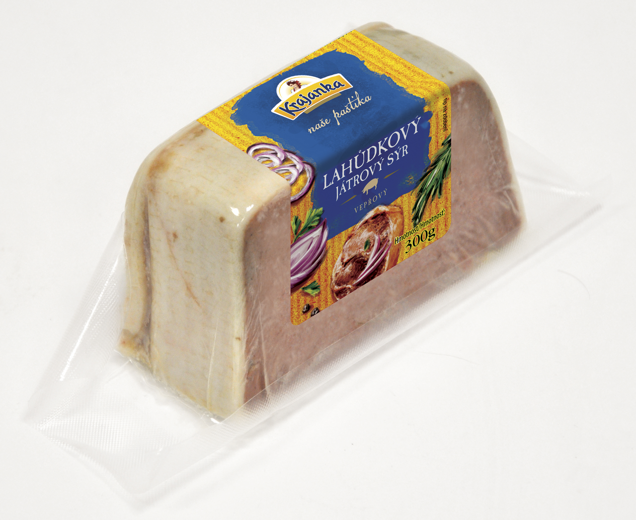 KRAJANKA Pečeňová paštéta obalená slaninou chlad. 300 g