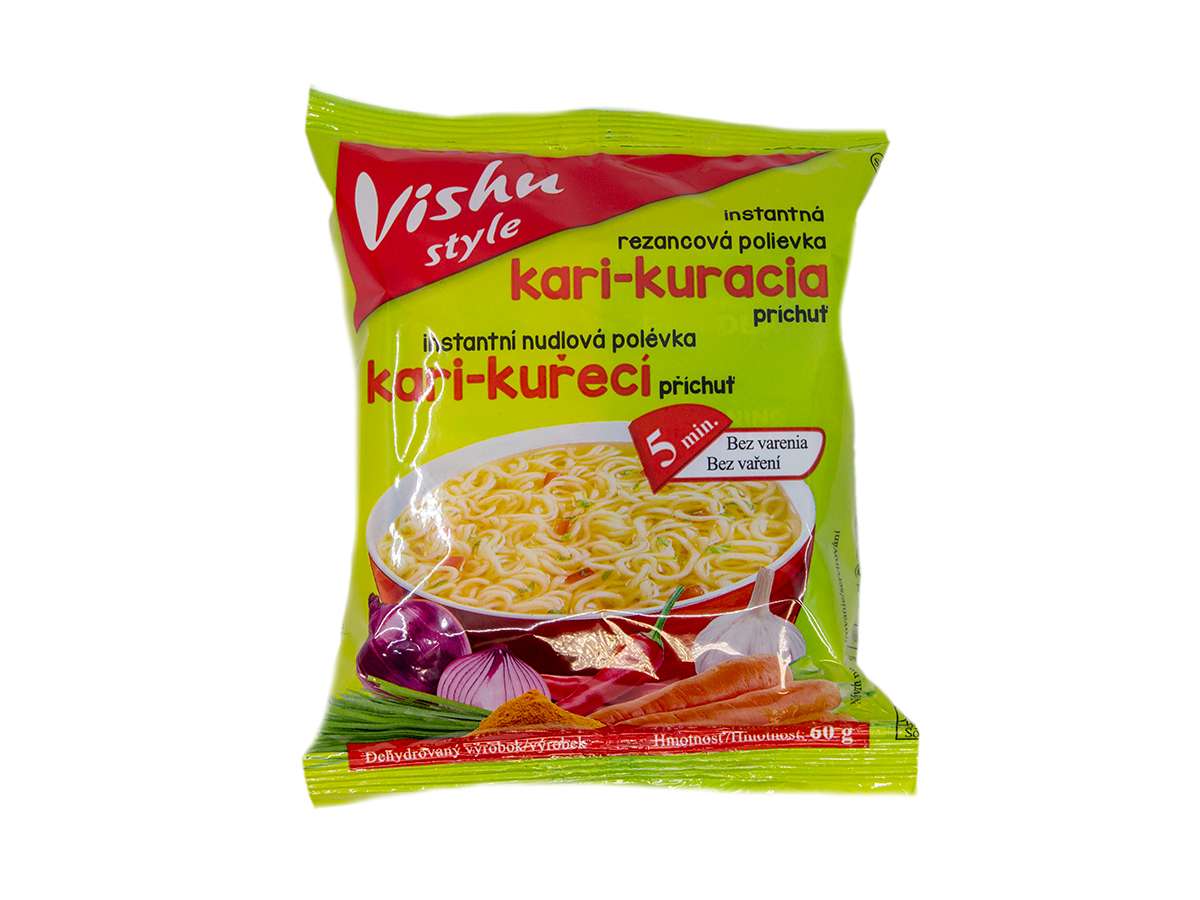 VISHU Style Instantná polievka kari-kuracia 60 g