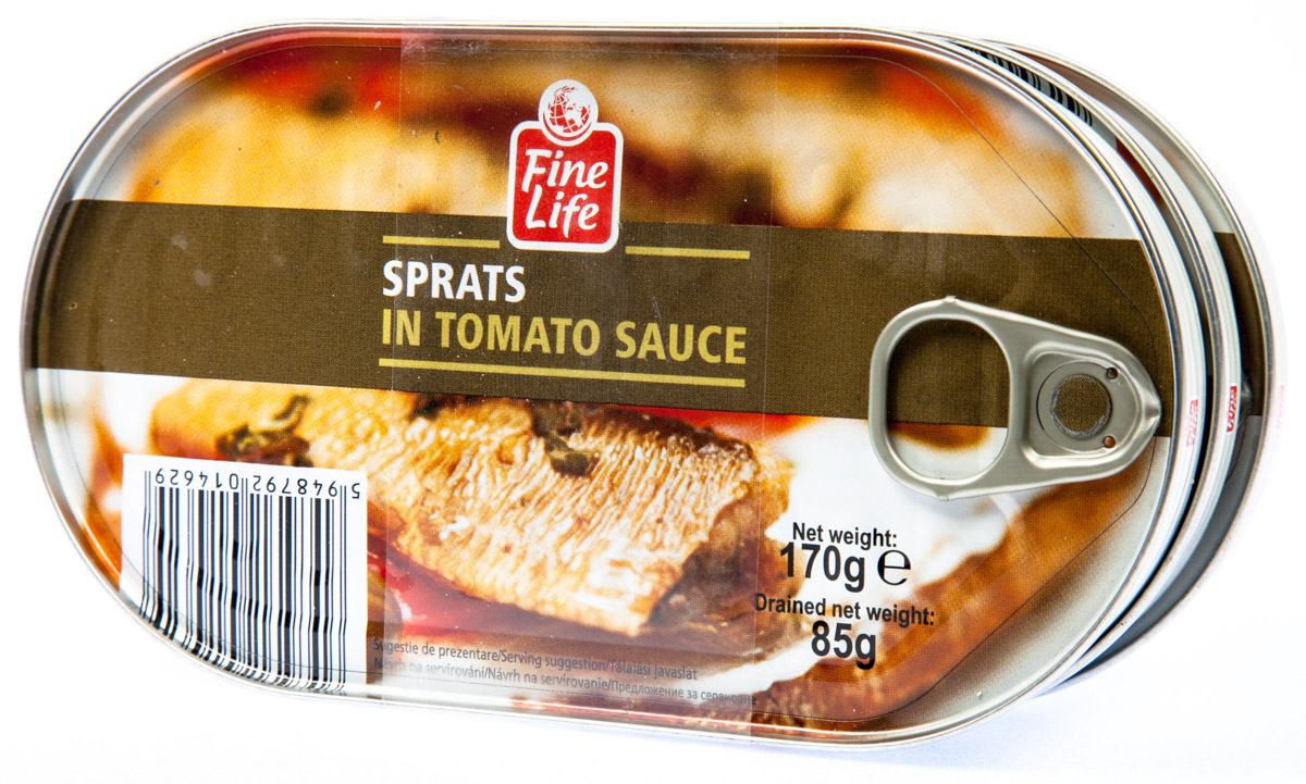 Fine Life Šproty v paradajkovej omáčke 170 g