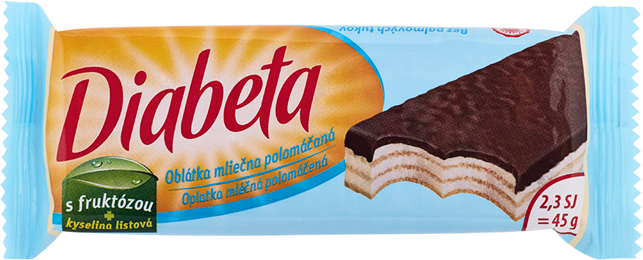 DIABETA Oblátka mliečna máčaná 45 g