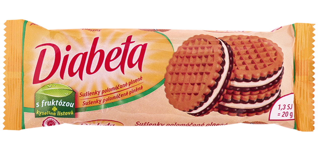 DIABETA Sušienky plnené citrón 60 g