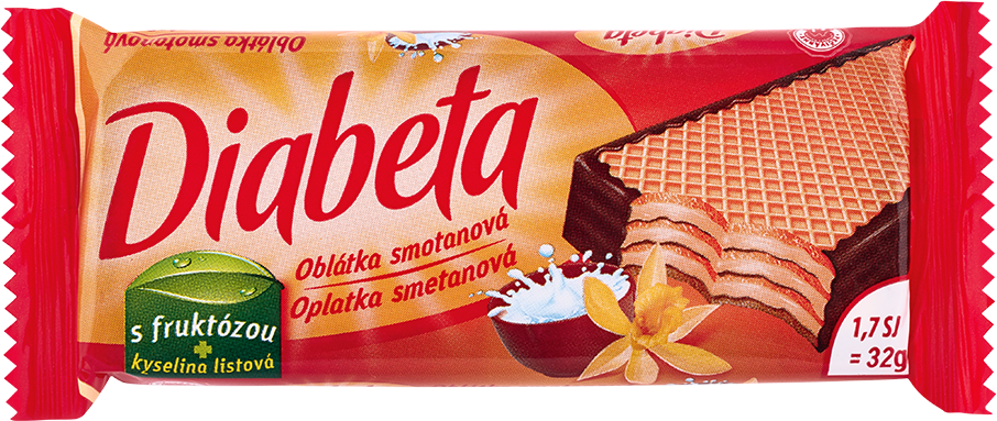 DIABETA Oblátka smotanová s vanilkou 32 g