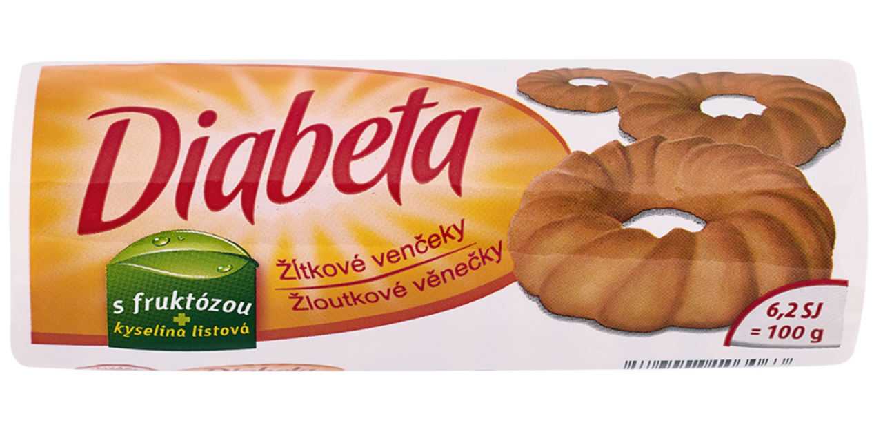 DIABETA Venčeky žĺtkové 100 g