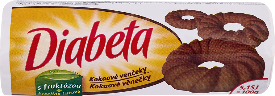 DIABETA Venčeky kakaové 100 g