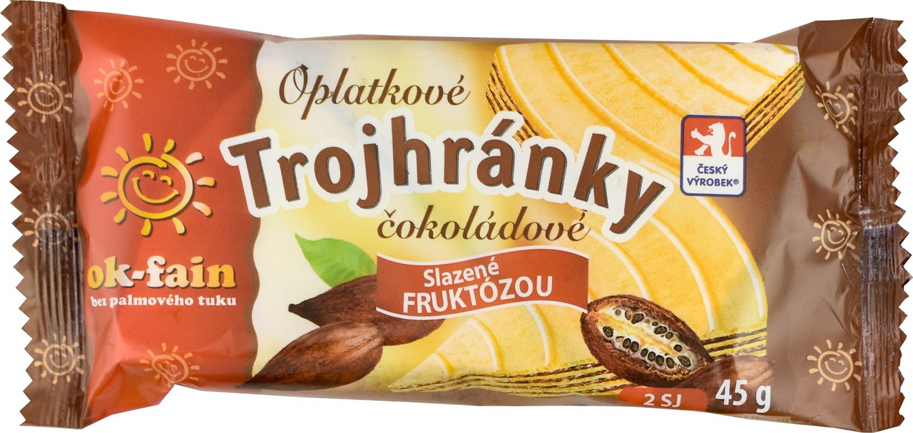 OK-FAIN Trojhránky čokoládové 45 g
