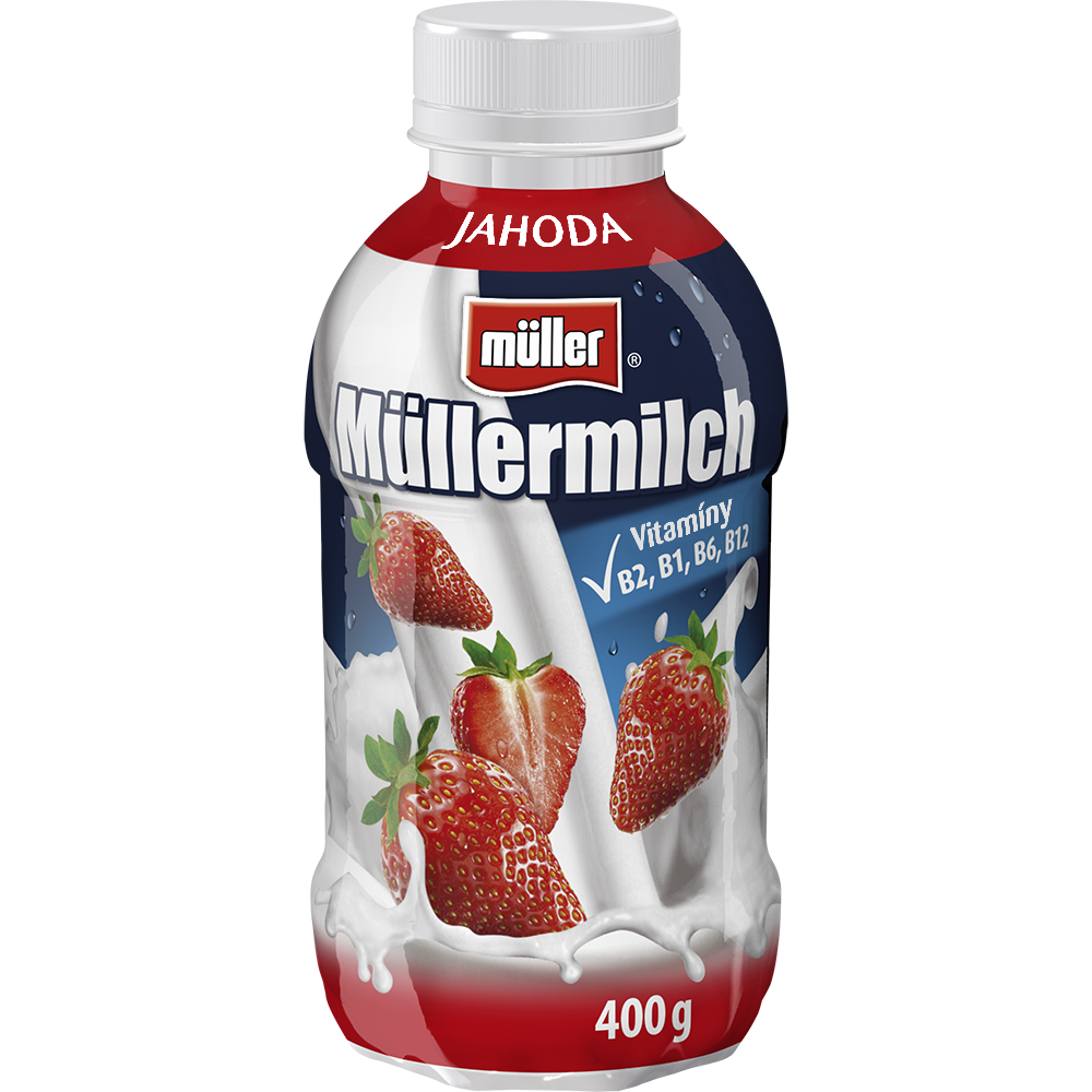 müller Müllermilch Mliečny nápoj jahoda chlad. 400 g