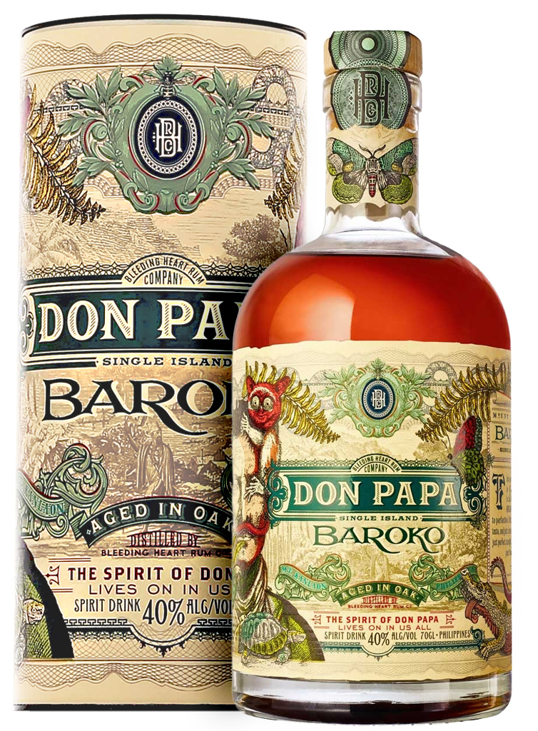 DON PAPA Baroko 40% rum 700 ml tuba