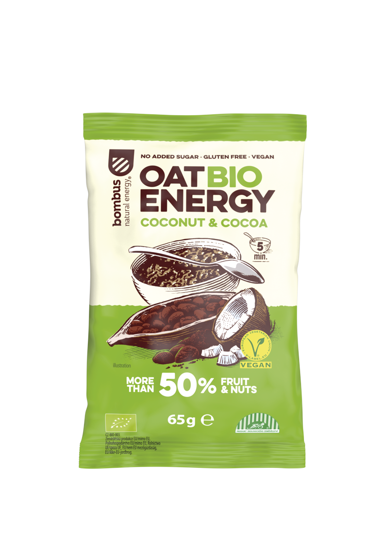 BOMBUS Ovsená kaša BIO kokos a čokoláda 65 g