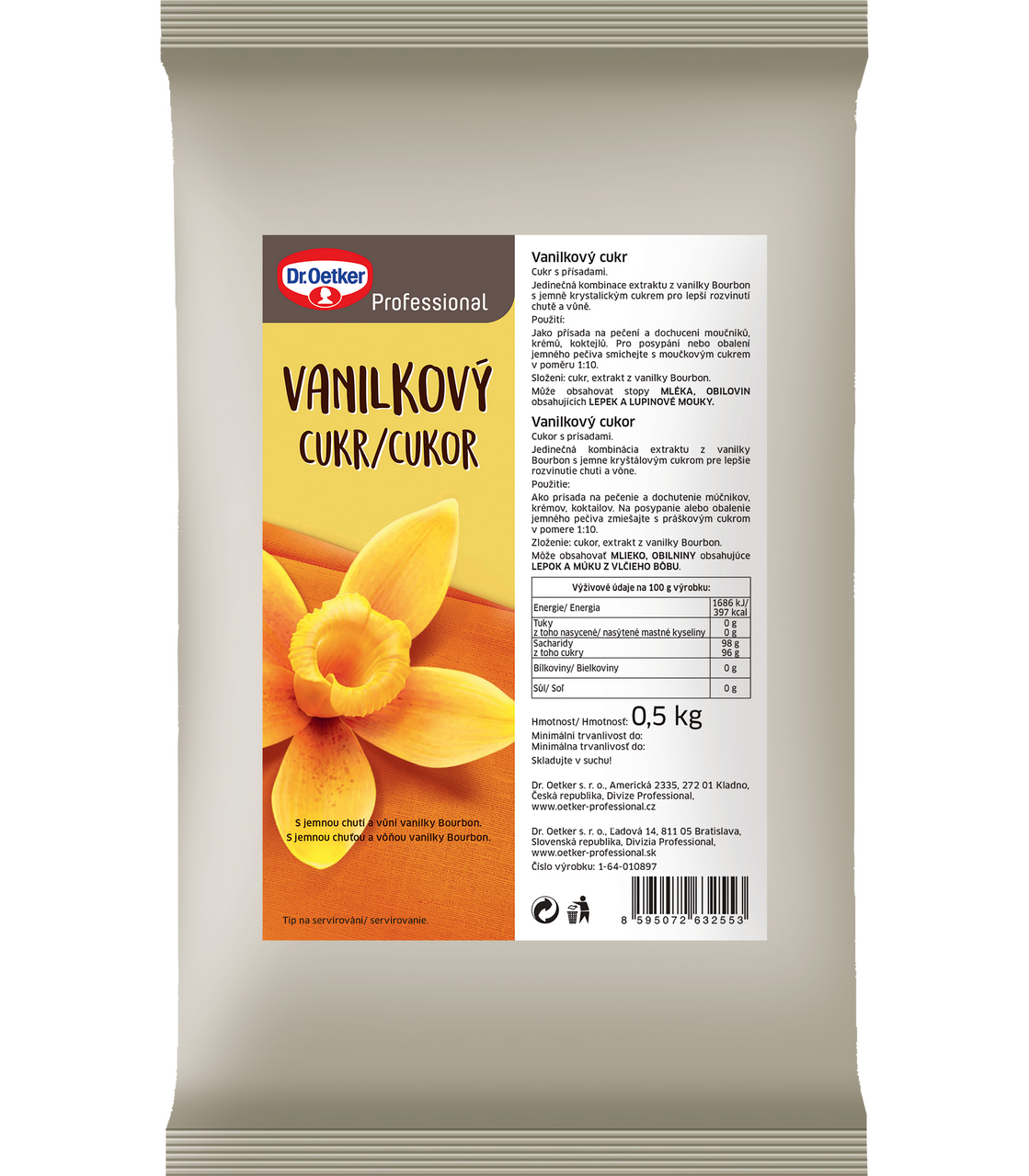 Dr. Oetker Vanilkový cukor 500 g