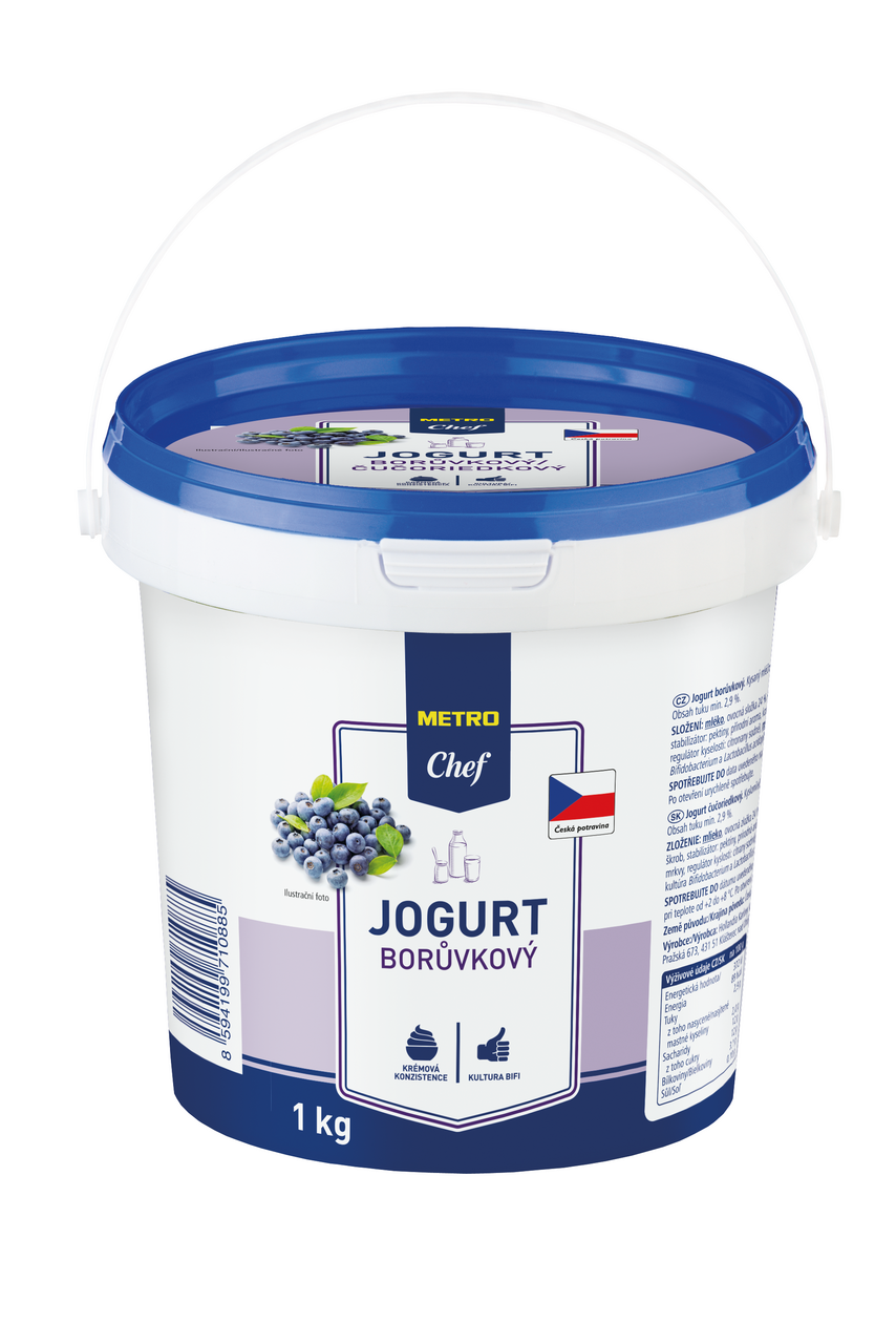 METRO Chef Jogurt čučoriedka 3,5 % chlad. 1 kg