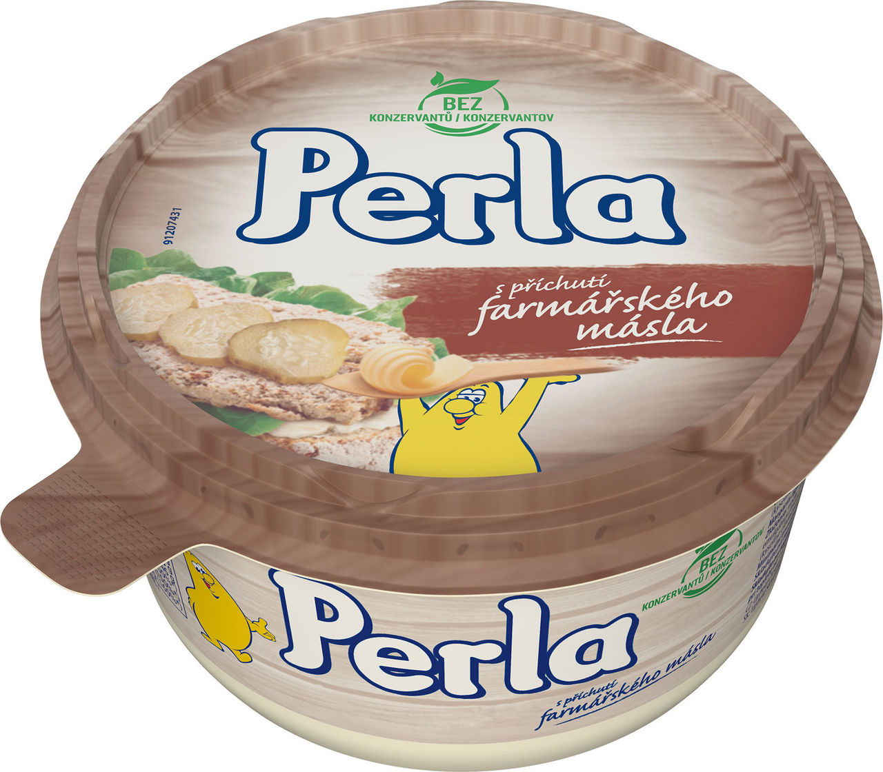 Perla Farmárske maslo rastlinnný roztierateľný tuk chlad. 450 g