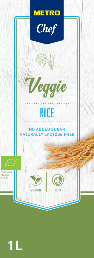 METRO Chef Bio Rice drink / Nápoj ryžový chlad. 1 l