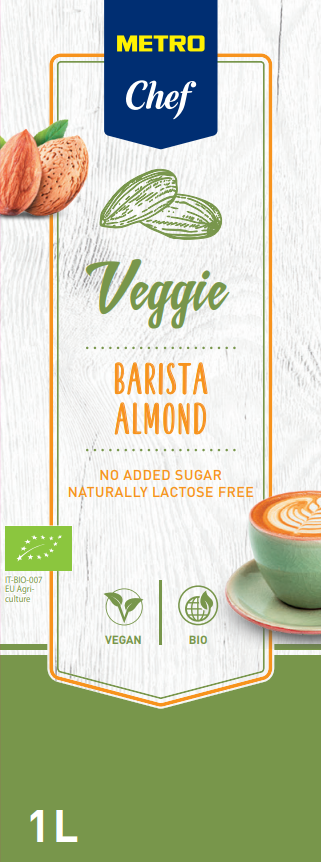 METRO Chef Bio Barista almond drink / Nápoj mandľový chlad. 1 l